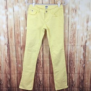 Vans Off The Walls Yellow Straight Leg Jeans